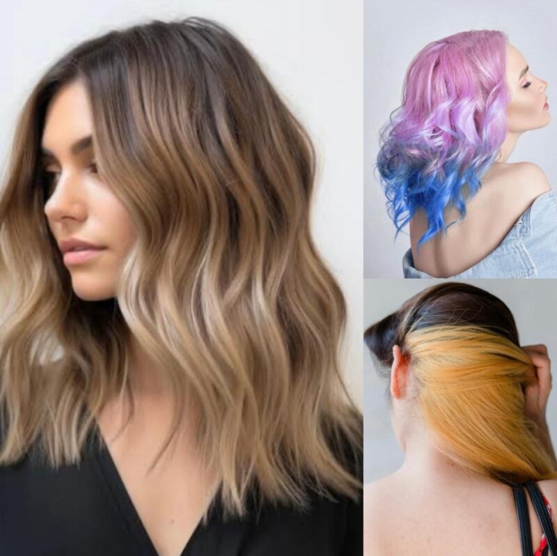 Balayage / Ombre / Peek a boo + Bleaching